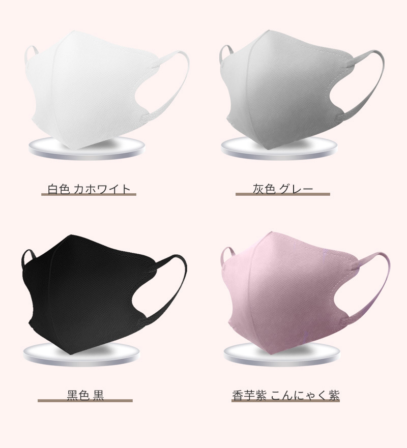 一次性立体独立3D黑色口罩