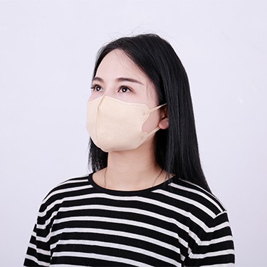 一次性立体独立3D米黄色口罩